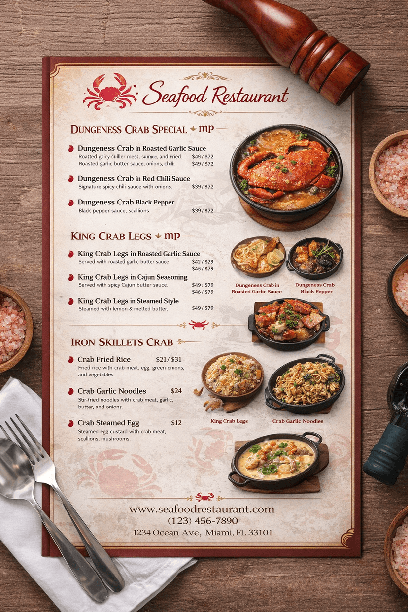 Menu Nhà Hàng